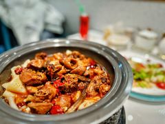 山茶油鹿茸菌焖子公鸡-领头羊·西部烧烤·特色菜(北新桥店)