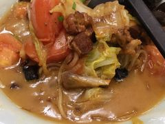 红焖肉炖小白菜粉-李氏东北饺子王·铁锅炖(回龙湾店)