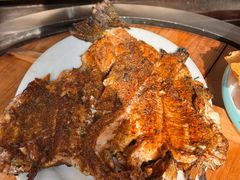 烤虹鳟鱼-北京龙庆四季香农家饭庄·灶台鱼·碳烤虹鳟鱼(龙庆峡店)