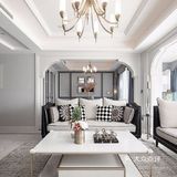 柔和色调的冰川灰色作为墙面的背景，没有那么冷峻的感觉