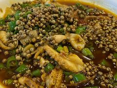青椒焖海鲜-九福楼大酒店