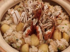 生焗糯米土豆梭子蟹-馨园villa融合菜(东山店)