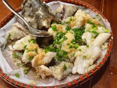 竹笙肠粉蒸老虎斑-饭聚公馆·精品顺德菜(温德姆店)