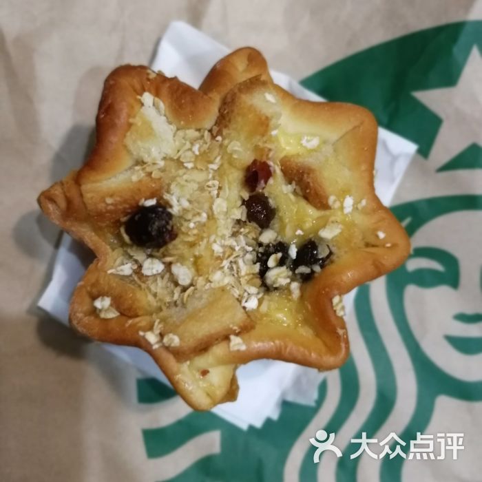星巴克燕麦焦糖布丁面包图片 - 第1张