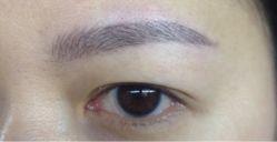 刚做好韩式飘眉-平萍纹绣韩式半永久定妆