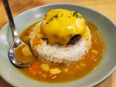 芝士牛肉汉堡咖喱饭-红小满休闲餐厅(十全街店)