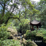 清音阁只有一个殿堂，阁前有“接王亭”；清音阁虽小