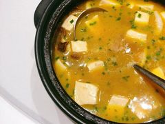 姬松茸菌炖豆腐-龙吟九品(青龙山庄店)