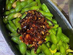 脆爽凉拌毛豆-靓靓蒸虾(中山公园店)