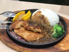 铁板黑椒猪扒饭-佰搭果·广式茶餐厅(西华路店)