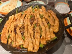 排骨豆角沾卷子-向外鱼乐·土菜·虹鳟鱼