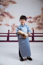 -海岸风光儿童摄影