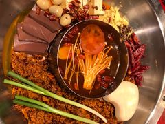 谭血鸭红锅底-谭鸭血老火锅(漳州路店)