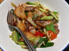 大蒜炒猪头肉-老阿爸鲜鱼土菜(独墅湖店)