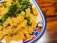 菠菜拌面筋-神火烧烤馕坑肉新疆菜(兴隆街店)