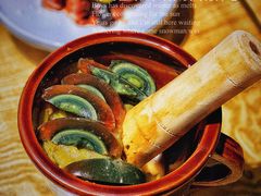 皮蛋辣椒擂茄子-小放牛炒菜馆(军校店)