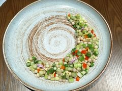 有机芦笋尖炒鸡头米-菩提素素食餐厅(晶郦馆店)