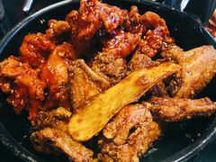 辣子鸡拼酱油鸡-MI WU FACTORY米屋美食工厂餐厅(绿地店)