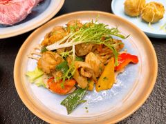 盐焗花魷-莲华素食府