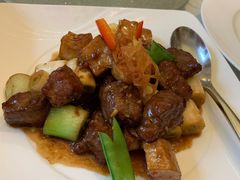 XO酱葱爆牛肉粒-浦华大酒店-台南担仔面海鲜楼