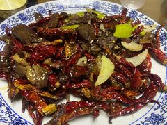 爆炒风干牛肉-西域香新疆饭店
