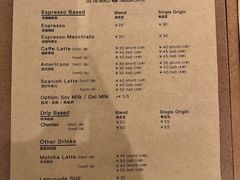 菜单-% Arabica阿拉比卡咖啡(深圳湾万象城店)