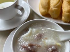 窝蛋牛肉粥-广东胜利宾馆西关粤中餐厅