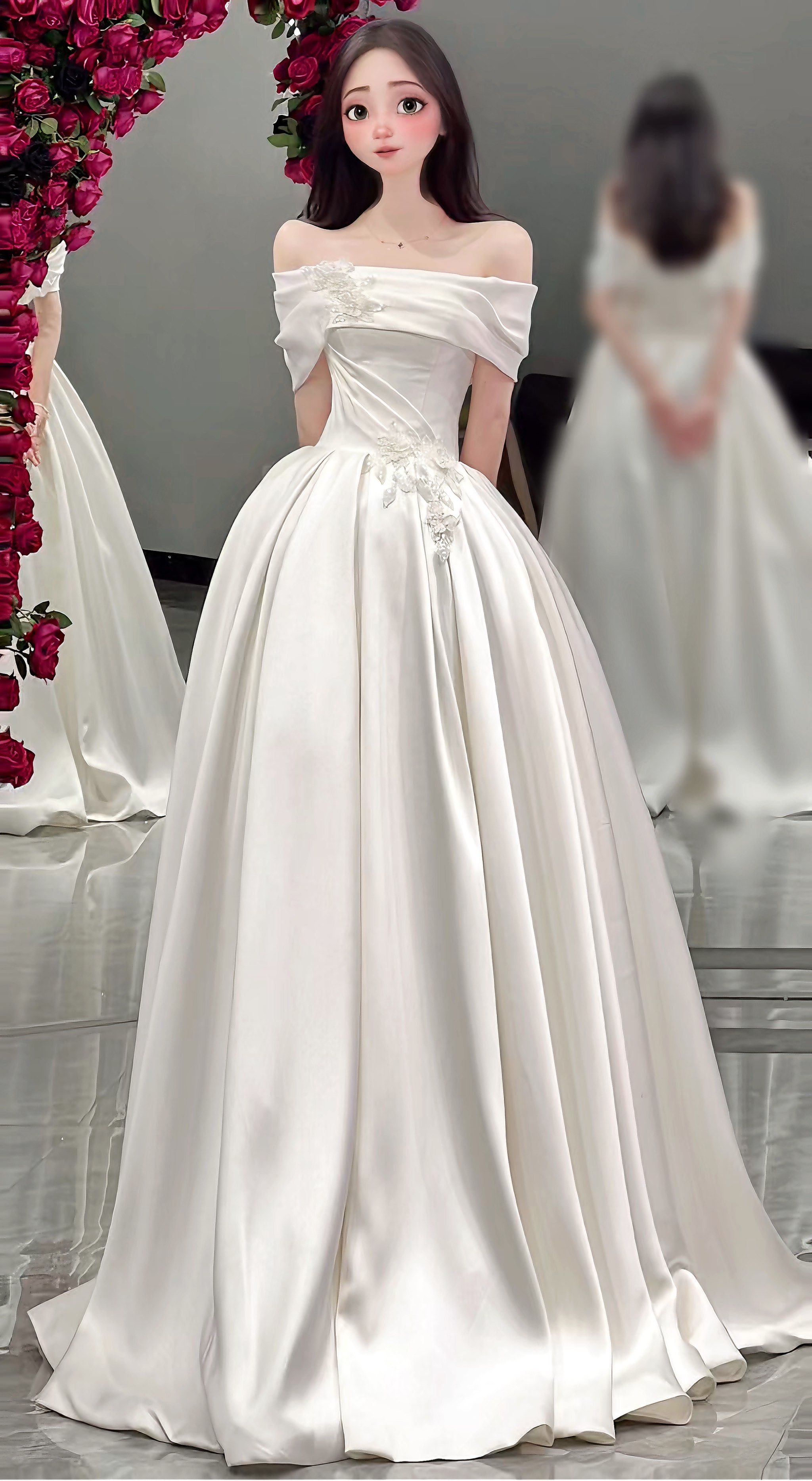 浪漫白婚纱挑选