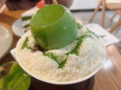 抹茶雪花冰-猫里有甜