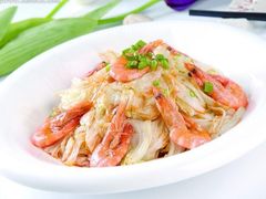 海捕虾炒白菜-胖子饺子馆·海鲜家常菜(海军博物馆店)