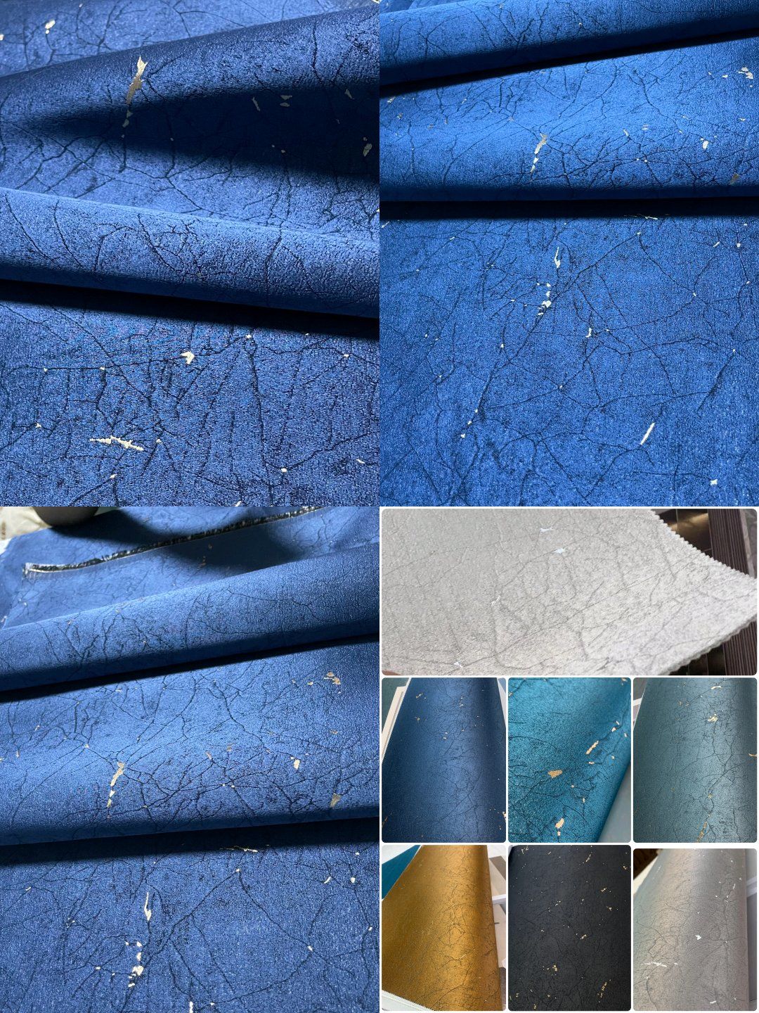 新中式金丝冰裂纹墙布