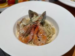 白酒奶油海鲜意大利面-JANS意式简餐厅·惠灵顿牛排