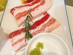 烤厚切猪五花肉（原味）-韩香福烤肉庄园(华夏路店)