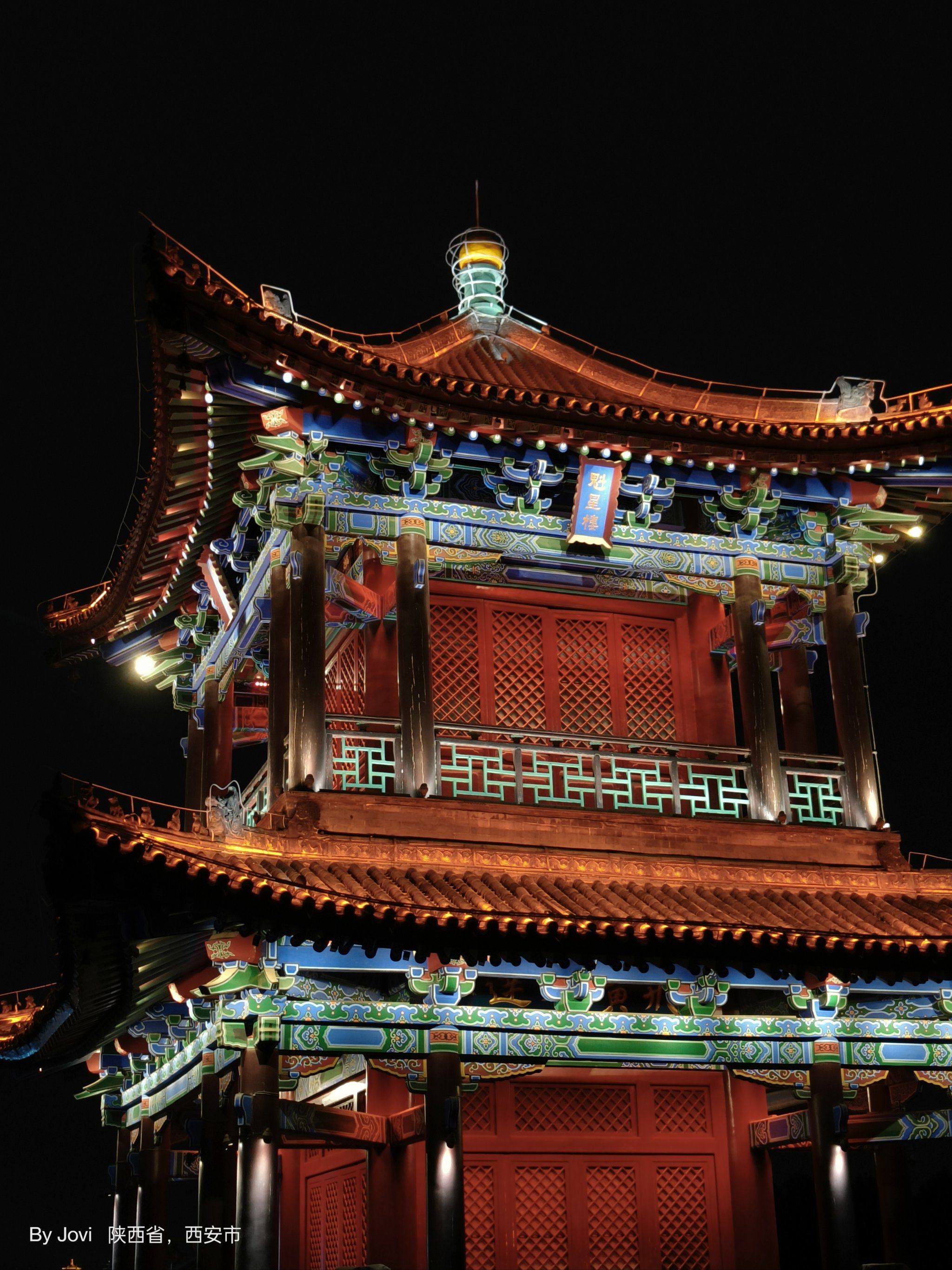 西安城墙可以在傍晚的时候来看日落