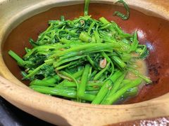 啫啫虾酱空心菜-熠盛粤味(永康路店)