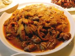 茄子炖蚬子-日丰园海肠水饺·老字号大连海鲜(和平广场店)