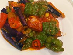 虎皮辣椒烧茄子-新疆伊宁远征餐厅