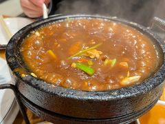 石锅自磨黑豆腐-粤仔湾砂锅粥(广益哥伦布店)