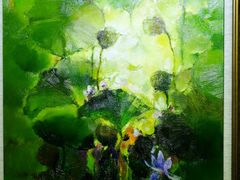 陈华平·油画《荷之印象一》-上海虹桥当代艺术馆