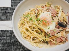 奶油汁培根溏心蛋意面-Future&Kitchen