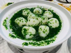 荠菜蘑菇烩鱼圆-望乡楼上海菜(日月光店)