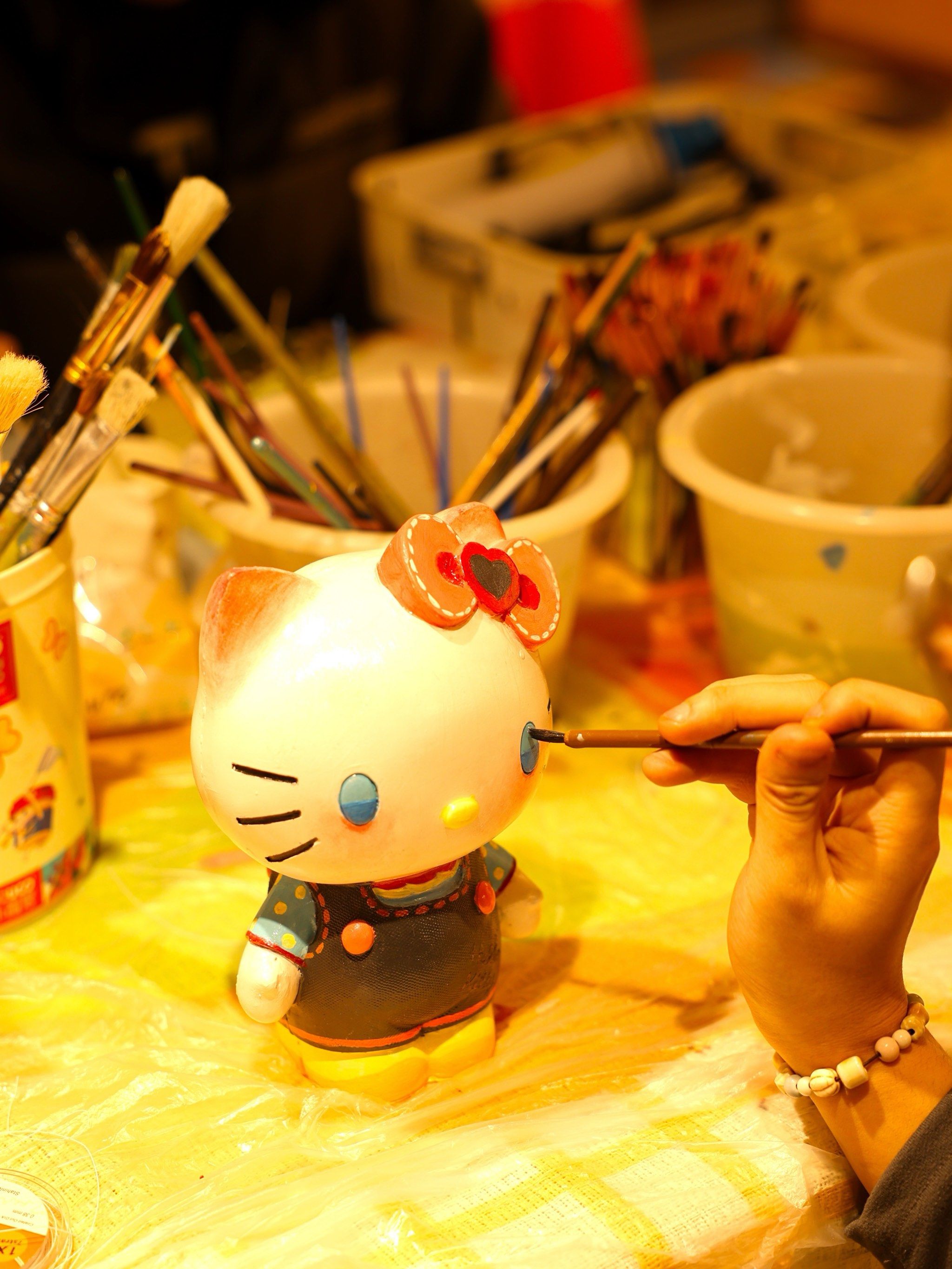 快来看看我的石膏娃娃画的怎么样!