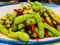 凉拌毛豆-早酒肖汉老味拌面