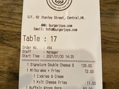 -Burger Joys Central(中环士丹利街店)