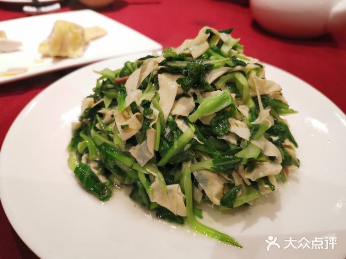 老吉士酒家(天平路店)-鸡毛菜百叶丝图片-上海美食-大众点评网