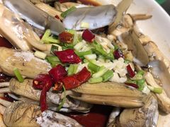 葱油竹蛏-健眺小海鲜(临海后山店)