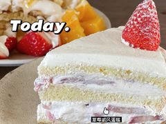 草莓戚风蛋糕-春风十里咖啡馆