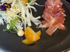 三年金钱火腿配大理手撕乳扇-泓0871臻选云南菜·味庄