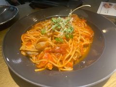 海鲜番茄意面-机器人火炉披萨