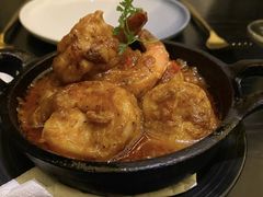 蒜香大虾配烟熏辣椒粉-C&R西班牙餐厅